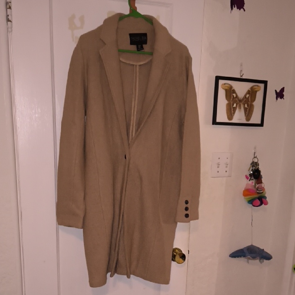 Rachel Zoe | Wool Tan Trench Coat